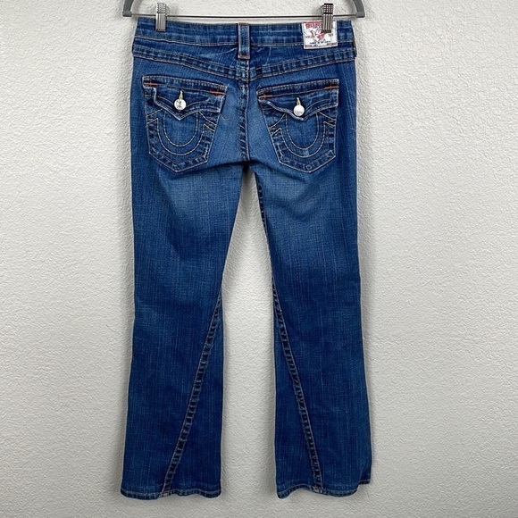 True Religion Joey Bootcut Flare Jeans Pony Express Rodeo Festival Y2K Sz 29 - Picture 4 of 15